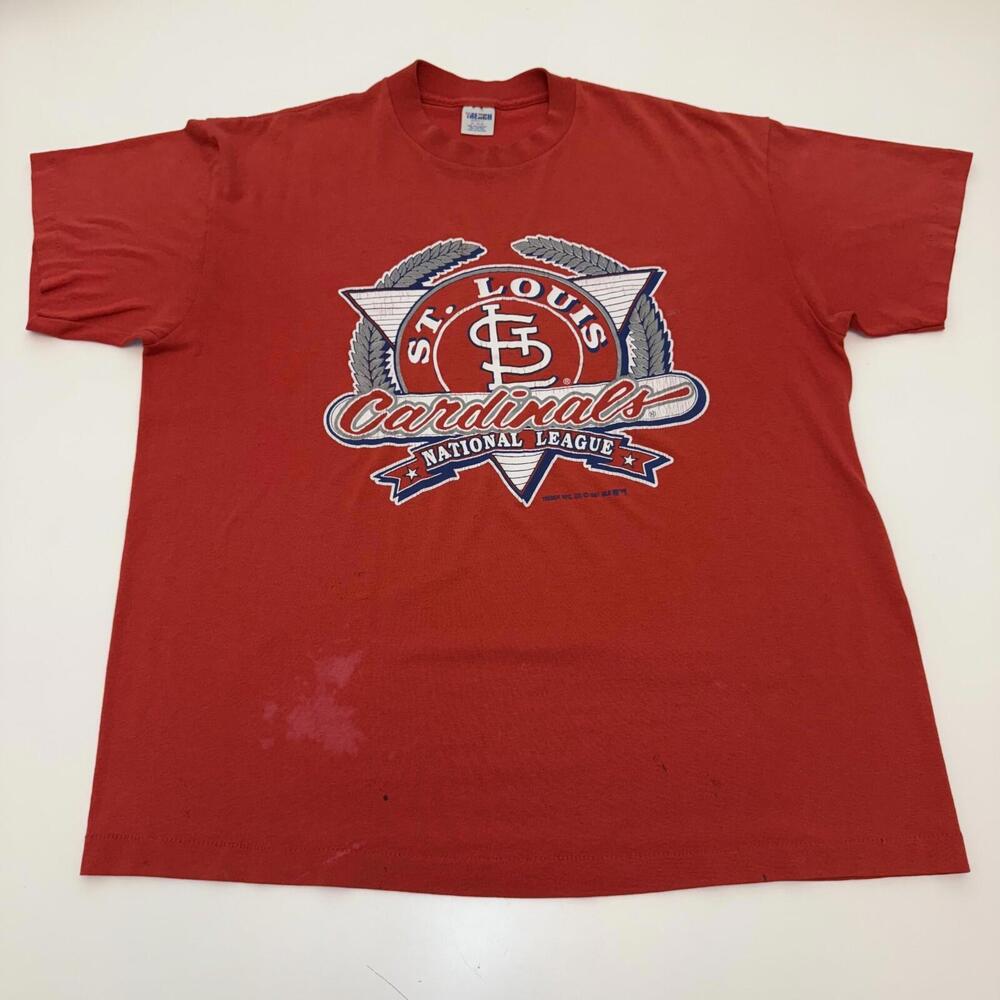 Trench St. Louis Cardinals 1991 Red Cotton Blend T-Shirt Mens XL